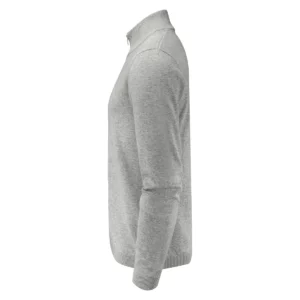 Cárdigan de hombre James Harvest Ashland Cardigan 2112514, Grey melange, lateral izquierdo