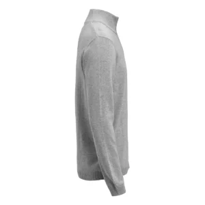 Jersey unisex James Harvest Ashland Halfzip 2112515, Gris marengo, lateral derecho