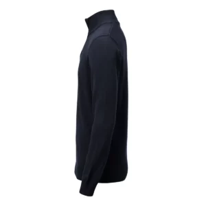 Jersey unisex James Harvest Ashland Halfzip 2112515, Marino, lateral izquierdo