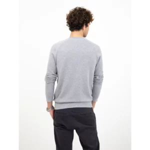 Jersey de hombre James Harvest Ashland Casual 2112516, Gris marengo, con modelo, vista posterior