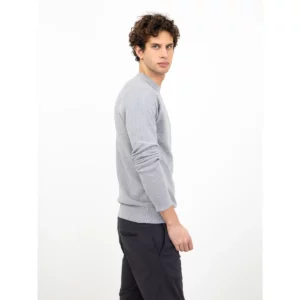 Jersey de hombre James Harvest Ashland Casual 2112516, Gris marengo, con modelo, lateral derecho