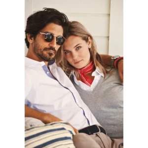 Jersey de mujer James Harvest Ashland V Woman 2122505, Gris marengo, con modelos en interior
