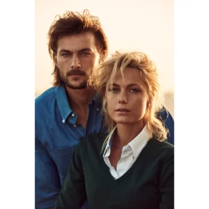 Camisa hombre JAMES HARVEST JUPITER 2113035, dos modelos en exterior