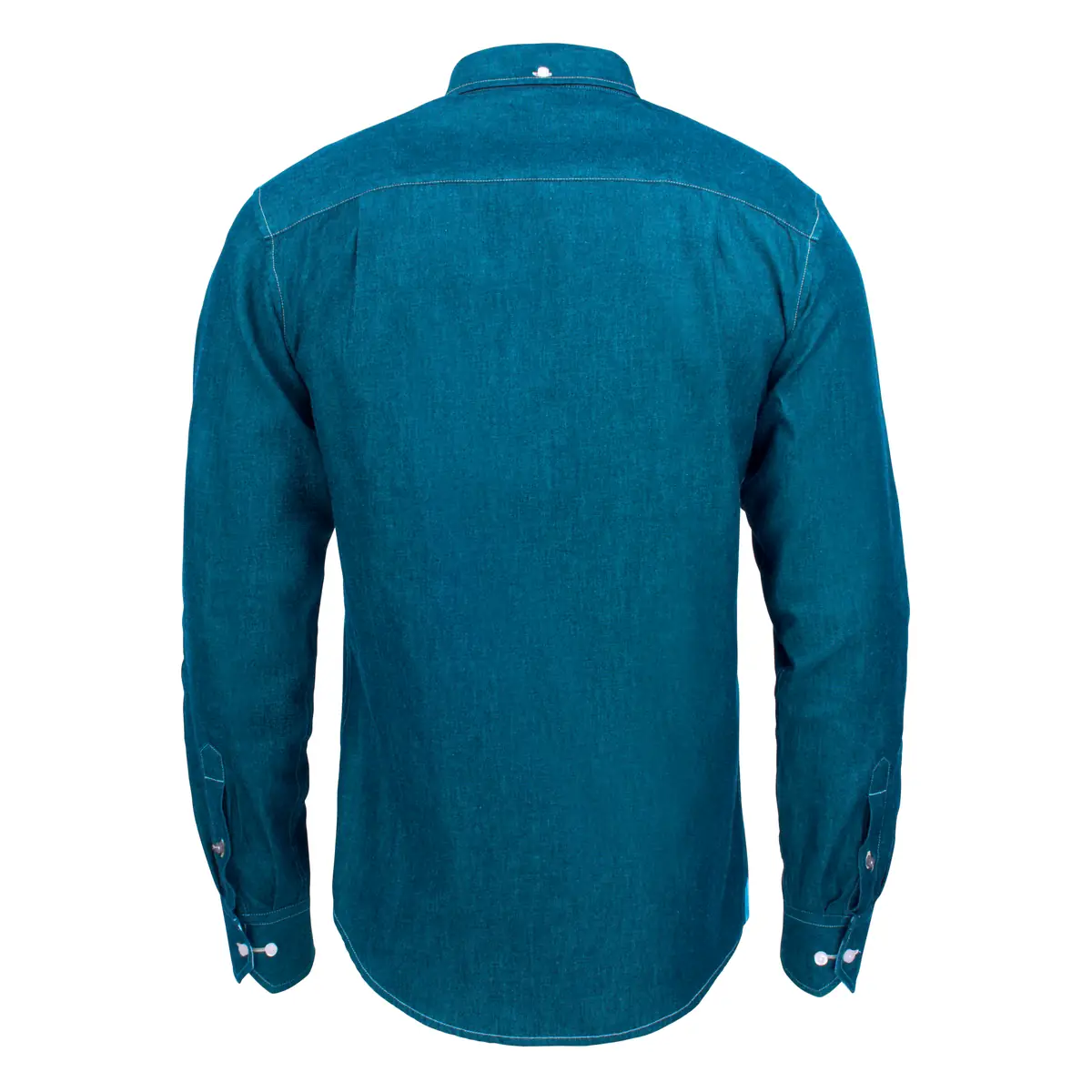 Camisa hombre JAMES HARVEST JUPITER 2113035 6 Camisa hombre JAMES HARVEST JUPITER 2113035, Azul tejano, vista posterior
