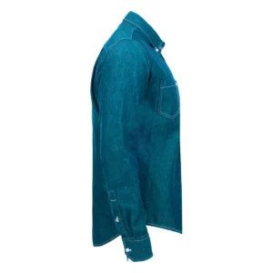 Camisa hombre JAMES HARVEST JUPITER 2113035, Azul tejano, lateral derecho