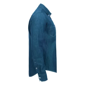 Camisa hombre JAMES HARVEST JUPITER 2113035, Azul tejano, lateral derecho