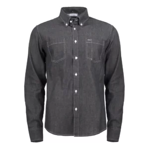 Camisa hombre JAMES HARVEST JUPITER 2113035, Negro tejano, vista frontal
