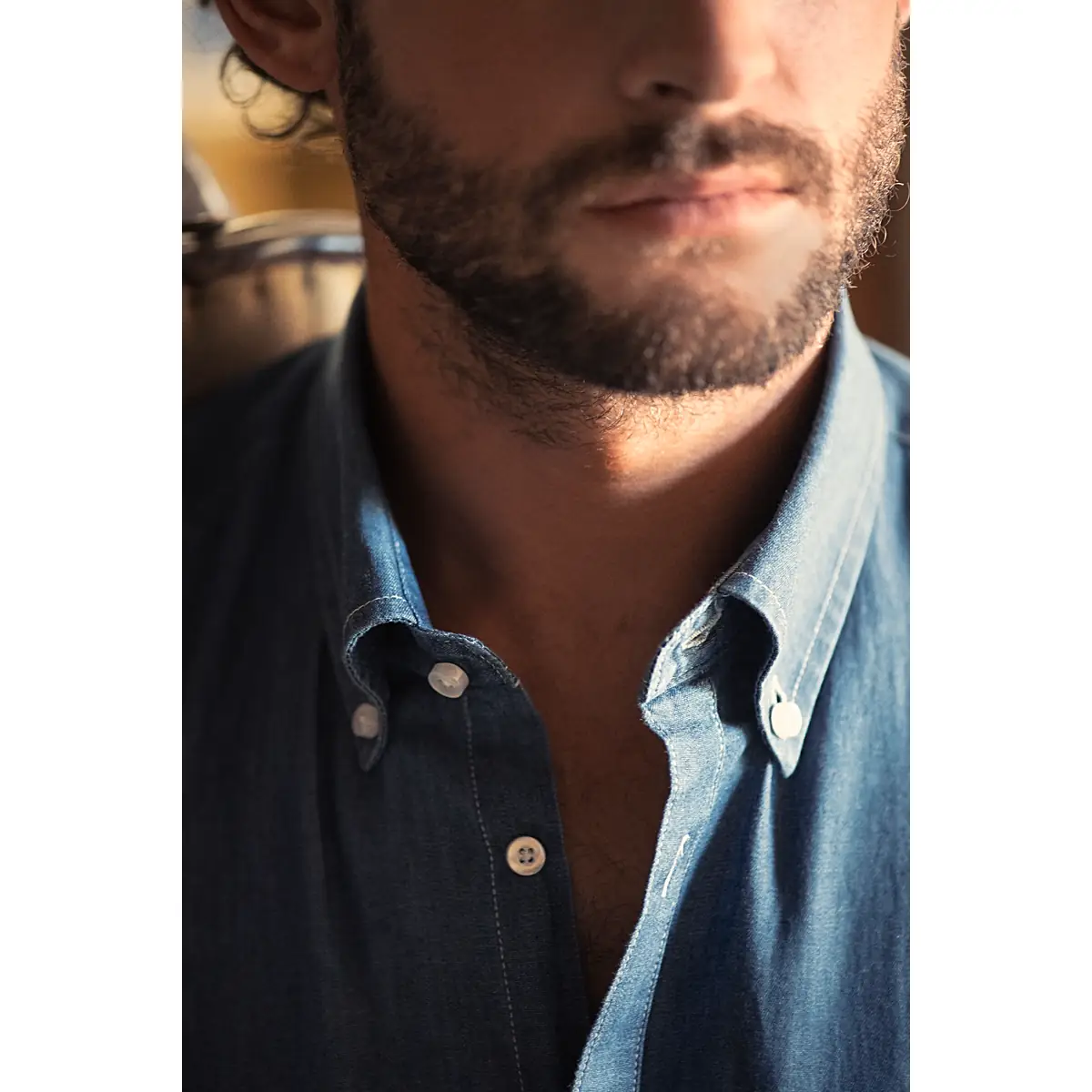 Camisa hombre JAMES HARVEST JUPITER 2113035 20 Camisa hombre JAMES HARVEST JUPITER 2113035, detalle del cuello