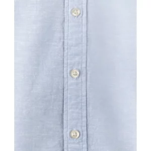 Camisa de hombre James Harvest Townsend 2113041, Azul claro, detalle de tejido y botones