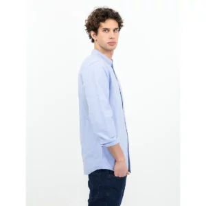 Camisa de hombre James Harvest Townsend 2113041, Azul claro, con modelo, lateral derecho