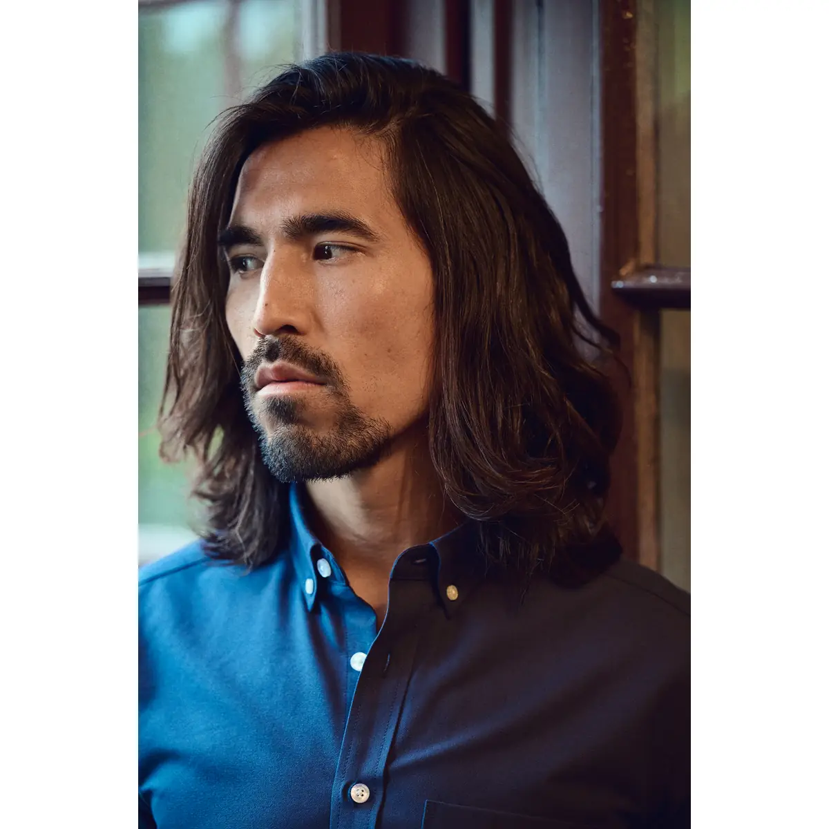 Camisa de hombre JAMES HARVEST ALLEN OXFORD 2113042 18 Camisa de hombre James Harvest Allen Oxford 2113042, con modelo, retrato en color