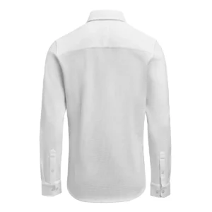 Camisa de hombre James Harvest Hicksville Shirt 2113043, Blanco, vista posterior