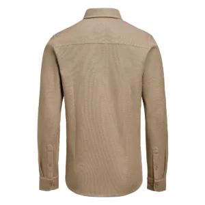 Camisa de hombre James Harvest Hicksville Shirt 2113043, Khaki, vista posterior