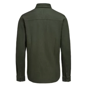 Camisa de hombre James Harvest Hicksville Shirt 2113043, Pine green, vista posterior