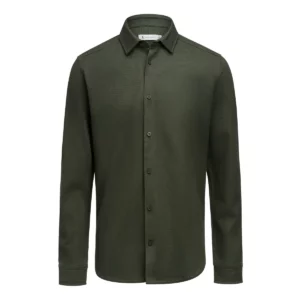 Camisa de hombre James Harvest Hicksville Shirt 2113043, Pine green, vista frontal