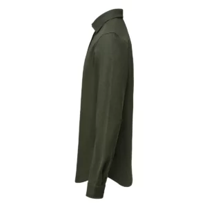 Camisa de hombre James Harvest Hicksville Shirt 2113043, Pine green, lateral izquierdo