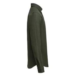 Camisa de hombre James Harvest Hicksville Shirt 2113043, Pine green, lateral derecho