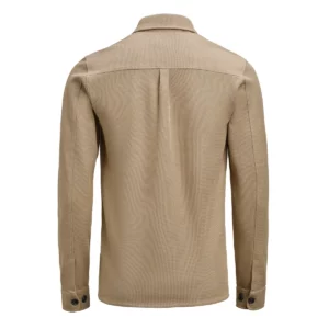 Sobrecamisa James Harvest Hicksville Overshirt 2113044, Khaki, vista posterior