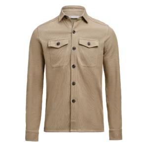Sobrecamisa James Harvest Hicksville Overshirt 2113044, Khaki, vista frontal