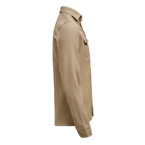 Sobrecamisa James Harvest Hicksville Overshirt 2113044, Khaki, lateral derecho