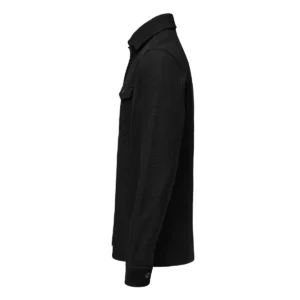 Sobrecamisa James Harvest Hicksville Overshirt 2113044, Negro, lateral izquierdo