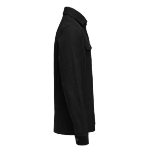 Sobrecamisa James Harvest Hicksville Overshirt 2113044, Negro, lateral derecho