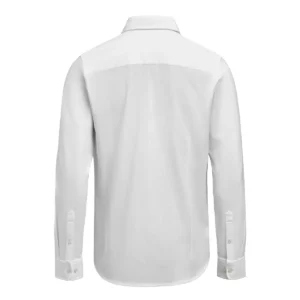 Camisa de hombre James Harvest Upton Shirt 2113045, Blanco, vista posterior