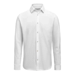 Camisa de hombre James Harvest Upton Shirt 2113045, Blanco, vista frontal