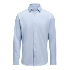 Camisa de hombre James Harvest Upton Shirt 2113045, Azul claro, vista frontal
