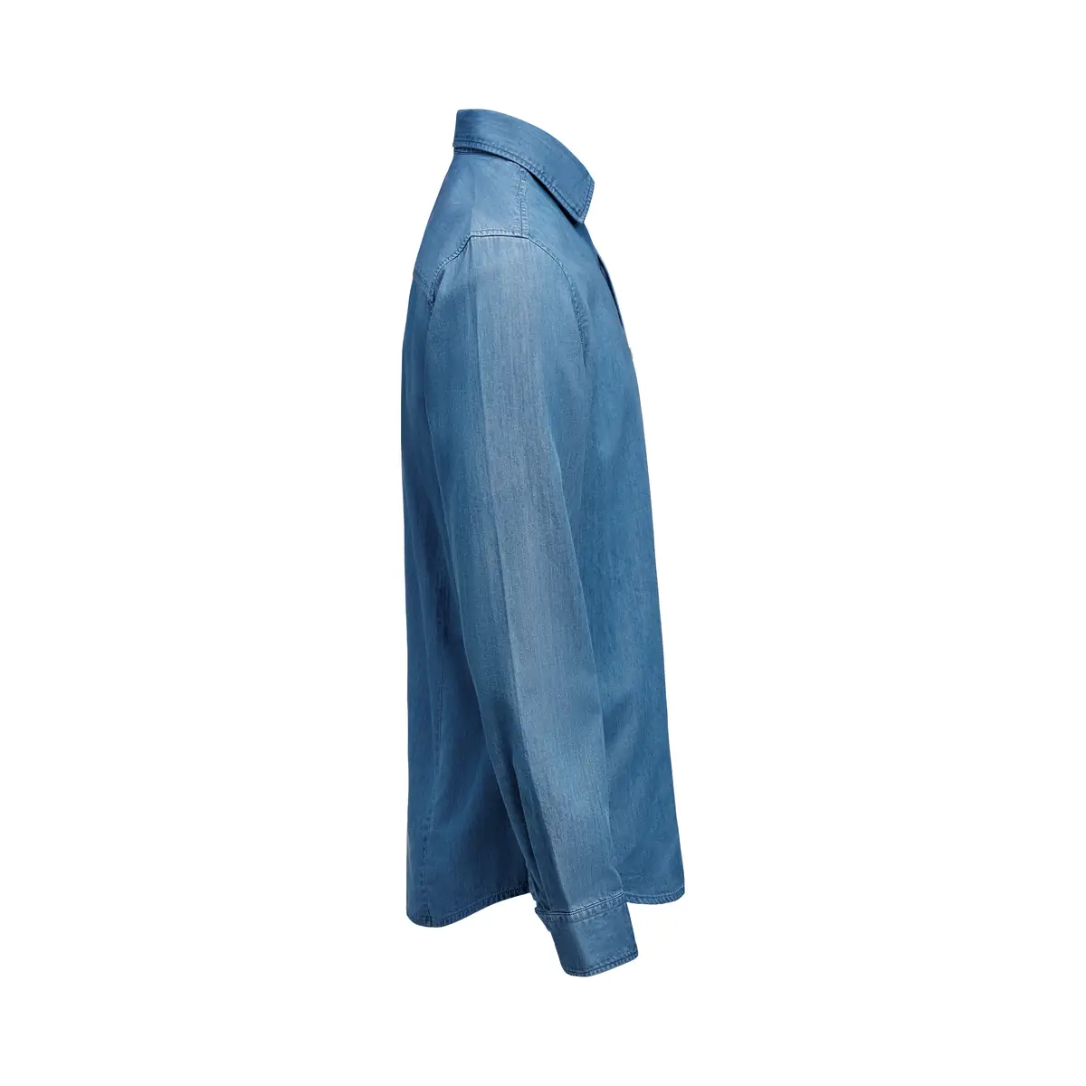 Camisa JAMES HARVEST SAYVILLE SHIRT 2113046 5 Camisa de hombre James Harvest Sayville Shirt 2113046, tejano, lateral derecho