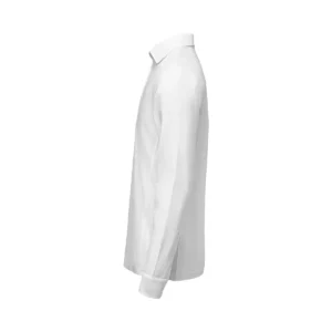 Polo hombre JAMES HARVEST AMERICAN SUPREME POLO L/S 2115007, Blanco, lateral izquierdo