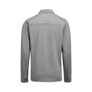 Polo hombre JAMES HARVEST AMERICAN SUPREME POLO L/S 2115007, Gris marengo, vista posterior