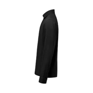 Polo hombre JAMES HARVEST AMERICAN SUPREME POLO L/S 2115007, Negro, lateral izquierdo