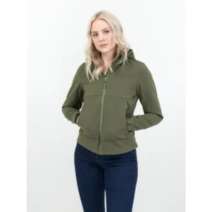 Chaqueta mujer JAMES HARVEST LODGETOWN WOMAN 2121040, Moss green, con modelo, vista frontal