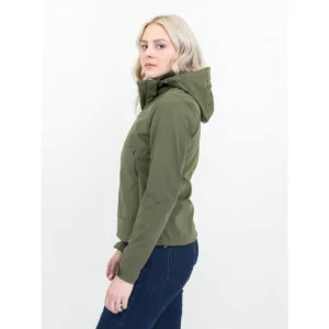 Chaqueta mujer JAMES HARVEST LODGETOWN WOMAN 2121040, Moss green, con modelo, vista lateral