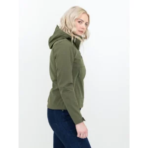 Chaqueta mujer JAMES HARVEST LODGETOWN WOMAN 2121040, Moss green, con modelo, vista lateral
