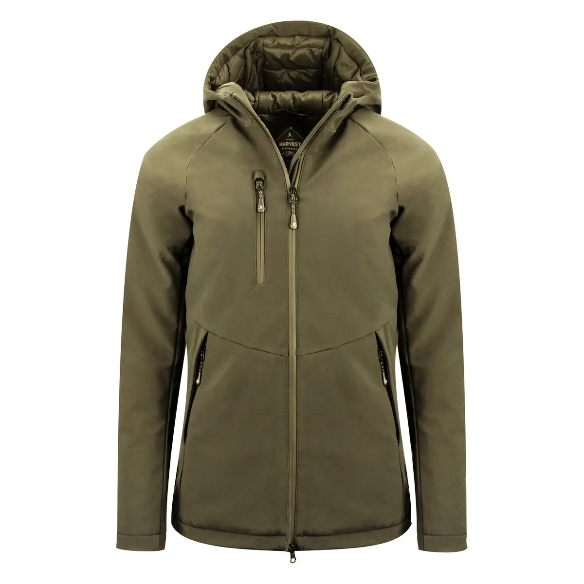Abrigo mujer JAMES HARVEST WINCHESTER WOMAN 2121042 7 Abrigo mujer JAMES HARVEST WINCHESTER WOMAN 2121042, Moss green, vista frontal