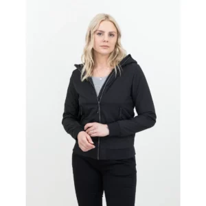 Chaqueta de mujer James Harvest Franklin Jacket W 2121043, Negro, con modelo, vista frontal