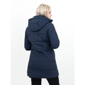 Chaqueta de mujer James Harvest Nordmont Woman 2121045, Marino, con modelo, vista posterior