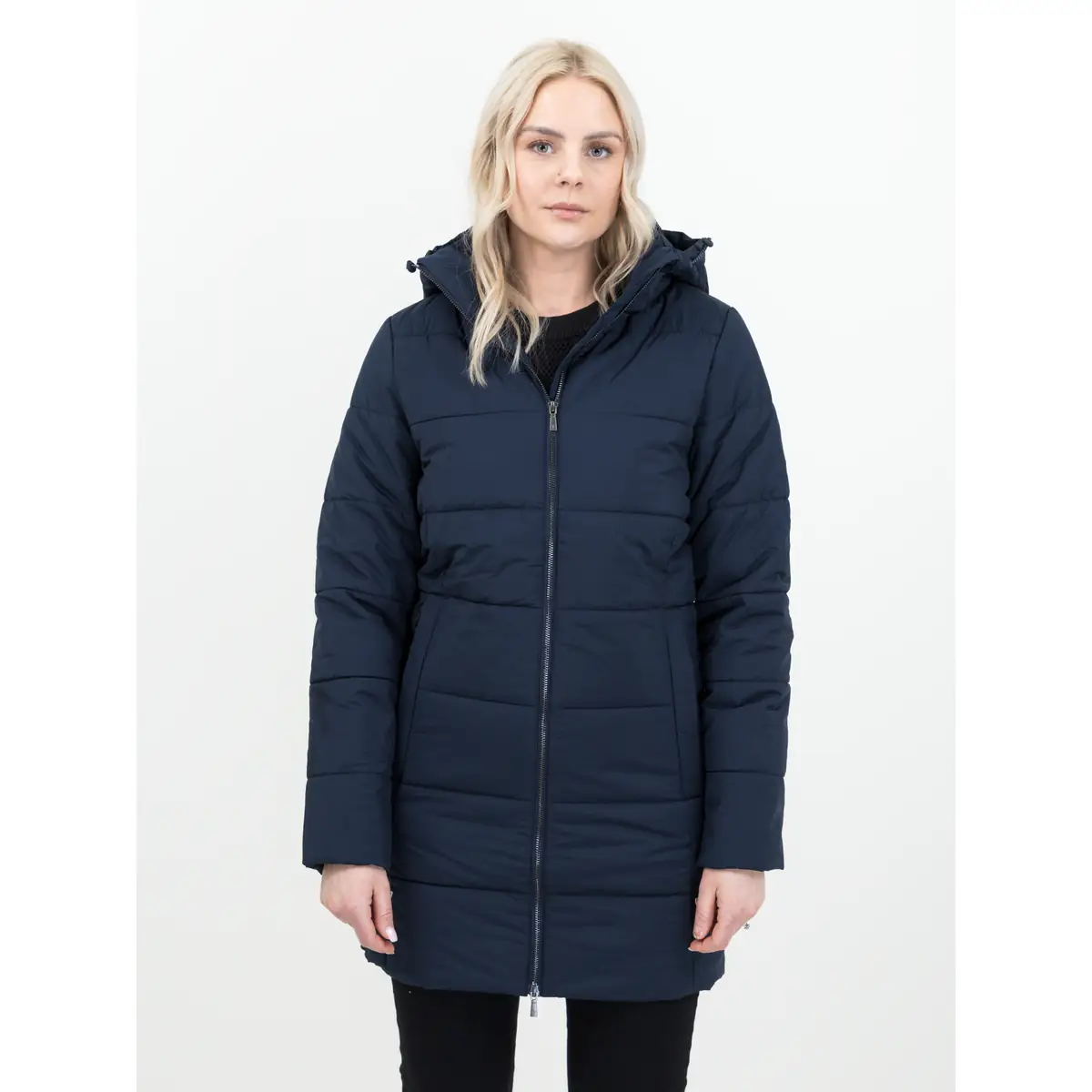Chaqueta de mujer JAMES HARVEST NORDMONT WOMAN 2121045 1 Chaqueta de mujer James Harvest Nordmont Woman 2121045, Marino, con modelo, vista frontal