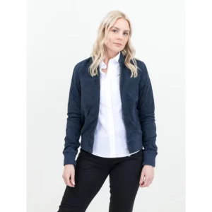 Cazadora mujer JAMES HARVEST HERITAGE JACKET WOMAN 2121047, vista frontal con modelo