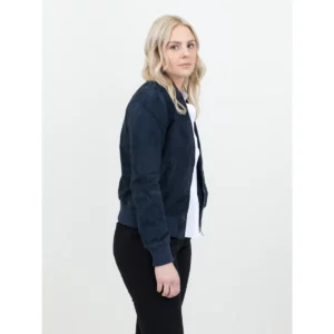 Cazadora mujer JAMES HARVEST HERITAGE JACKET WOMAN 2121047, con modelo, vista lateral
