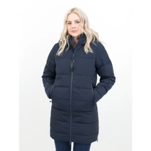Chaqueta de mujer James Harvest Northport Woman 2121049, Marino, con modelo, vista frontal