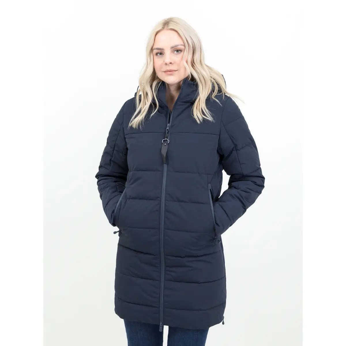 Chaqueta de mujer JAMES HARVEST NORTHPORT WOMAN 2121049 2 Chaqueta de mujer James Harvest Northport Woman 2121049, Marino, con modelo, vista frontal