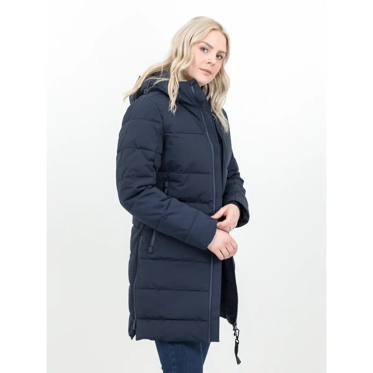 Chaqueta de mujer JAMES HARVEST NORTHPORT WOMAN 2121049 1 Chaqueta de mujer James Harvest Northport Woman 2121049, Marino, con modelo, lateral derecho