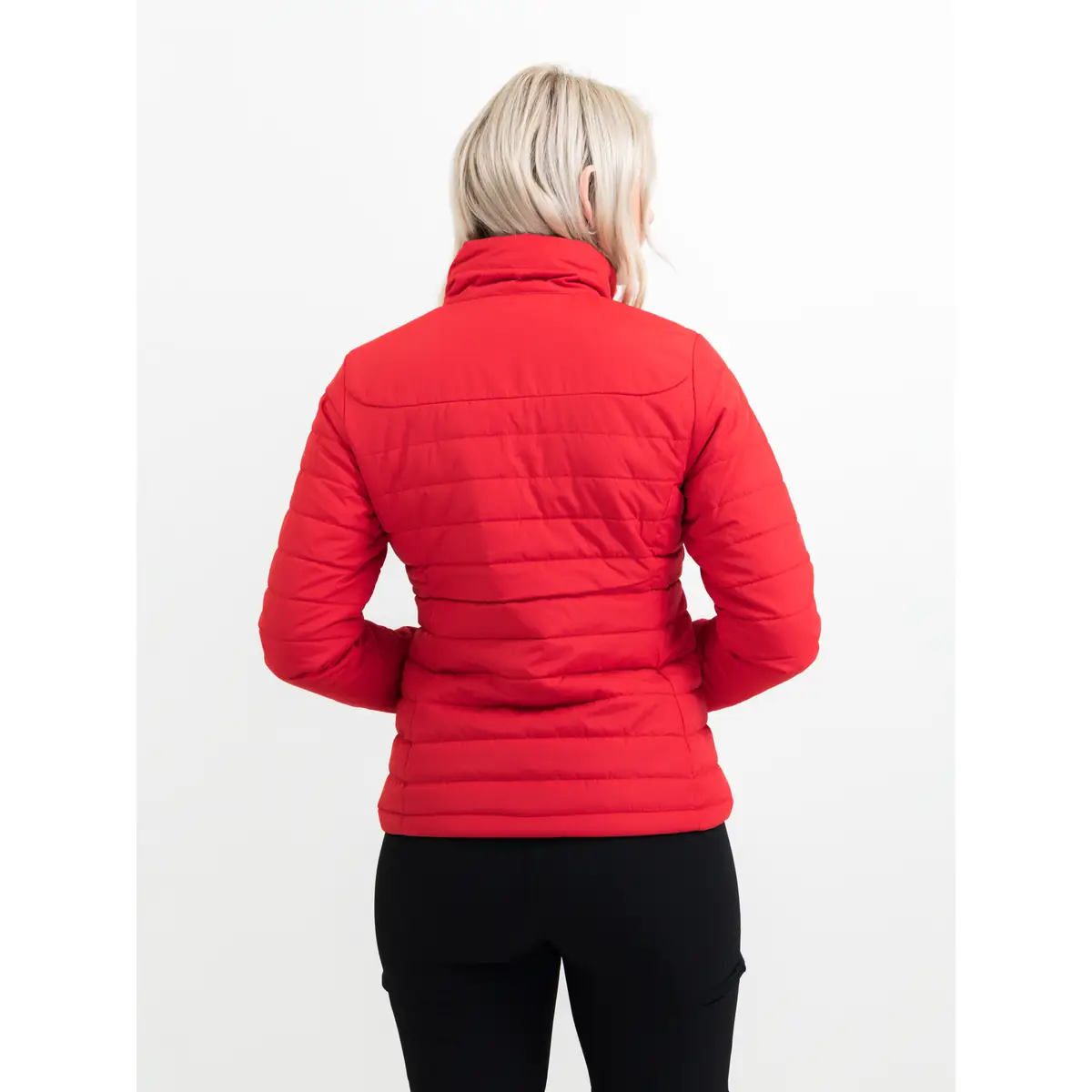 Chaqueta mujer JAMES HARVEST ARCHES WOMAN 2121050 20 Chaqueta acolchada de mujer James Harvest Arches Woman 2121050, Rojo, con modelo, vista posterior