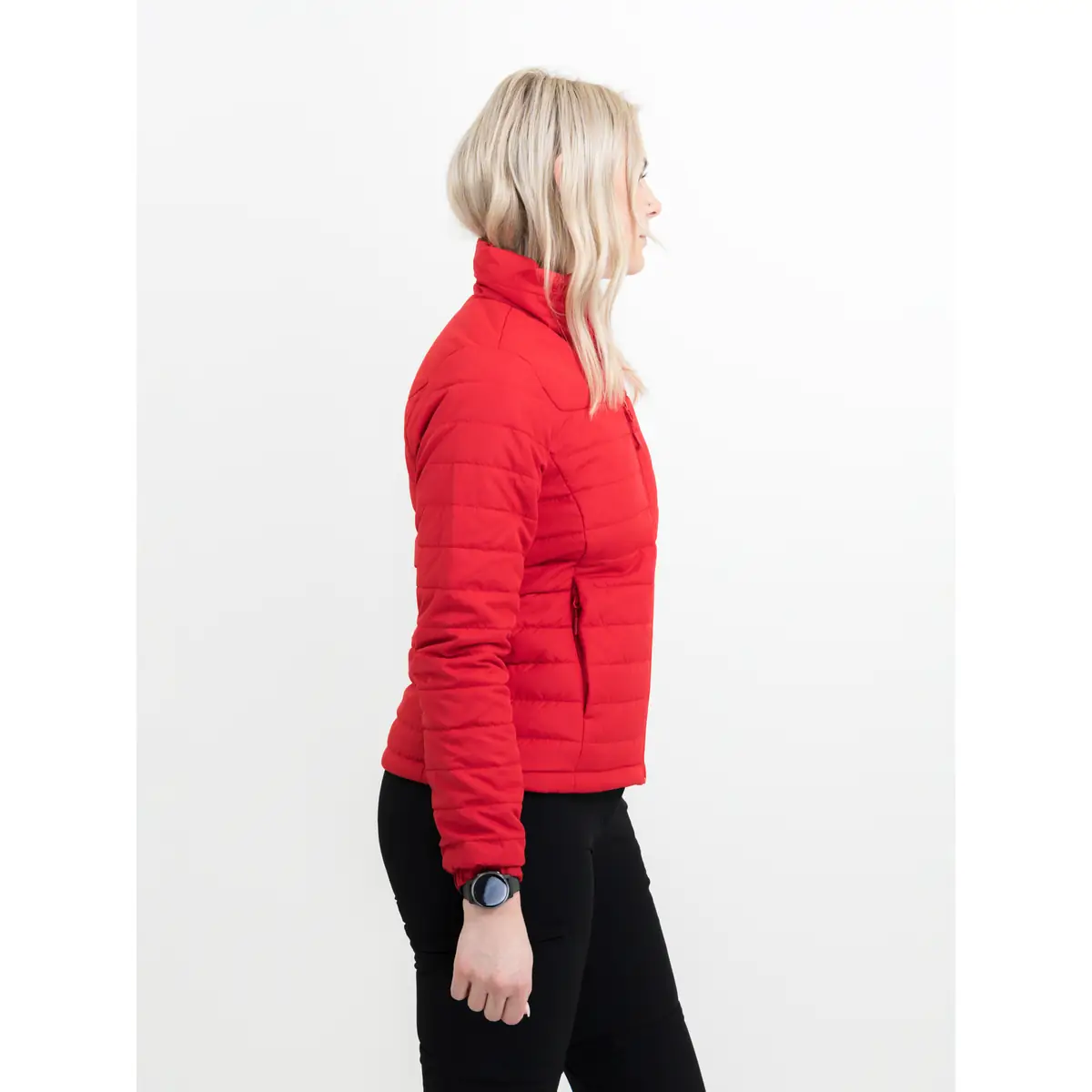 Chaqueta mujer JAMES HARVEST ARCHES WOMAN 2121050 19 Chaqueta acolchada de mujer James Harvest Arches Woman 2121050, Rojo, con modelo, lateral derecho