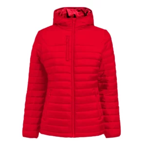 Chaqueta acolchada de mujer James Harvest Meadows Woman 2121052, Rojo, vista frontal