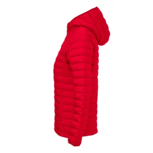 Chaqueta acolchada de mujer James Harvest Meadows Woman 2121052, Rojo, lateral izquierdo