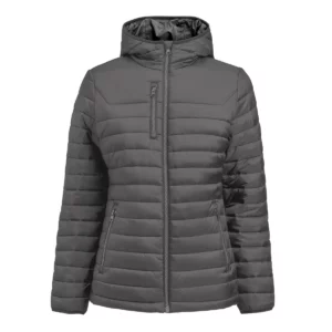 Chaqueta acolchada de mujer James Harvest Meadows Woman 2121052, Gris acero, vista frontal
